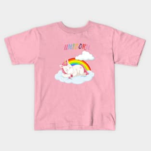 Rainbow Unicorn Lover Kids T-Shirt